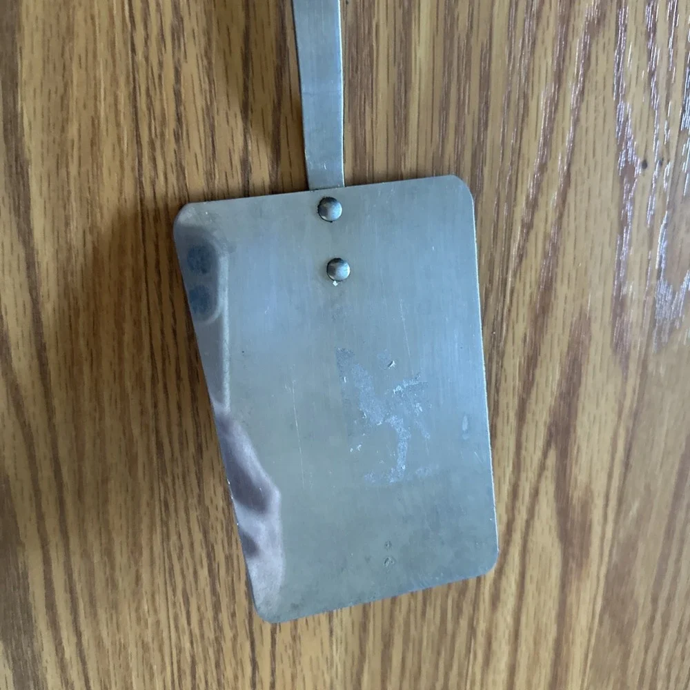 Vint Flint Arrowhead Spatula Flipper Wood Handle USA Vintage Retro Gently Used
